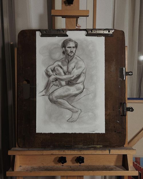 Justin @model.justin.schlabach  #johnmacconnell #graphite #pencil #sketch #lifedrawing #rivesbfk #wo