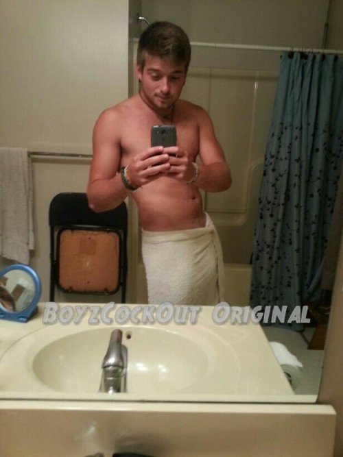 #projectgethimnaked update :At least I got him to take off his shirt and do a selfie in towel. Haha!