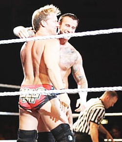 y2jbaybay:   CM Punk and Chris Jericho teaming up at July 13 Trenton, N.J. house show.  