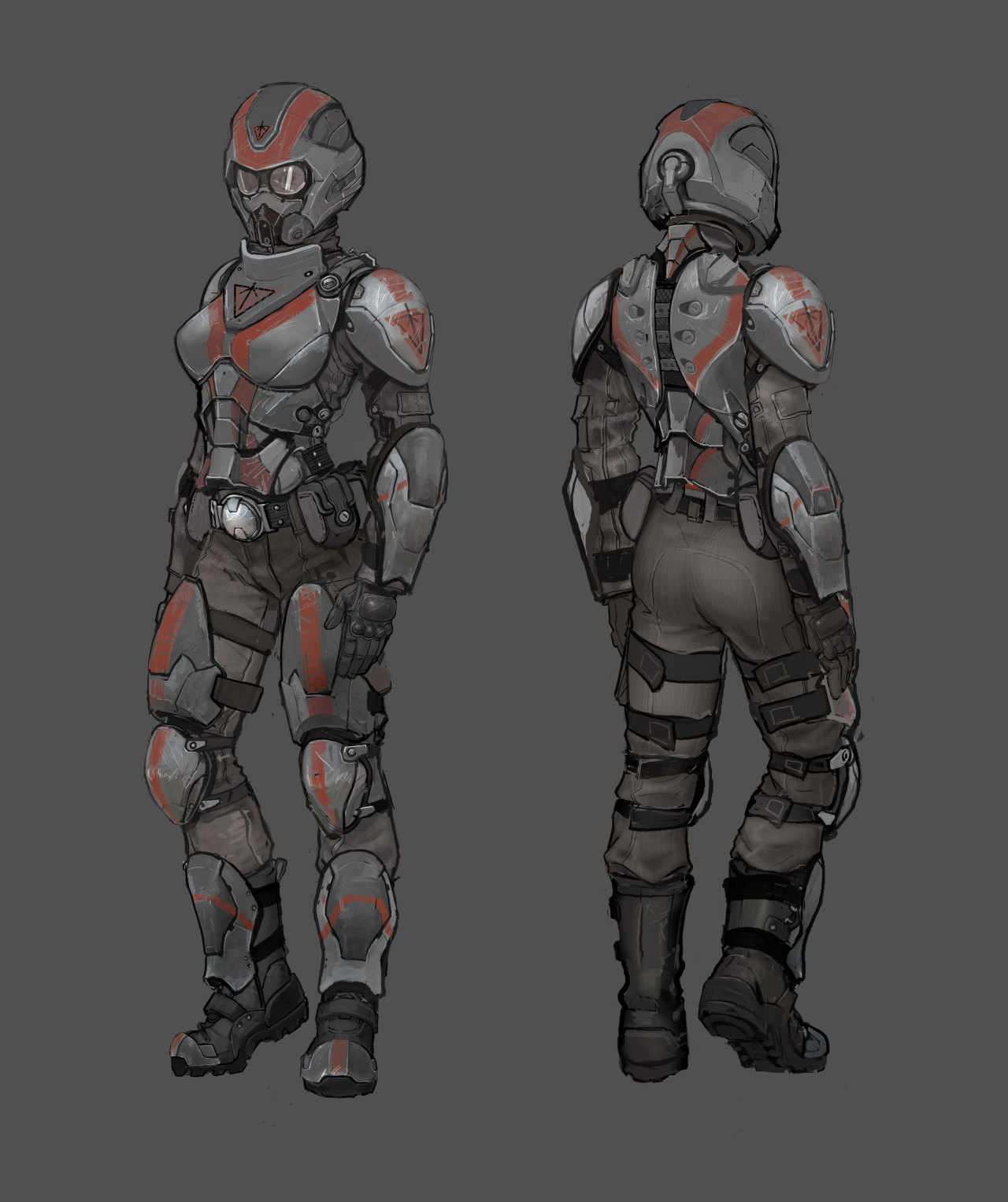 elfslavewatdo:  Planetside 2 Female Terran Republic &amp; New Conglomerate concept