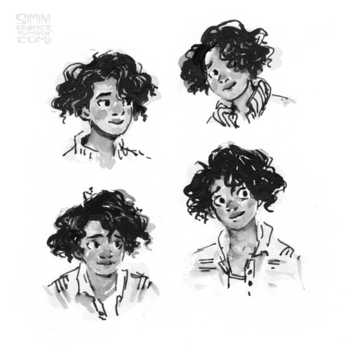 siminiblocker:Rosemary Harper head studies for inktober, from The Long Way to a Small, Angry Planet 
