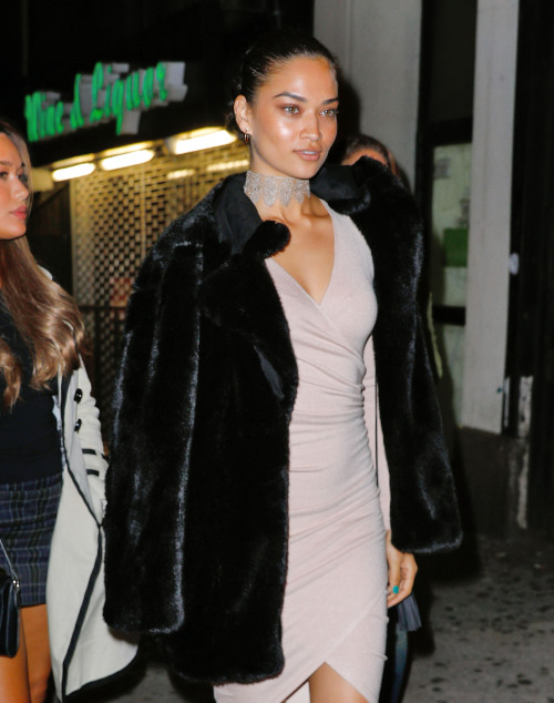 Shanina Shaik at Bella Hadid&rsquo;s 20th birthday at Up&amp;Down in NYC