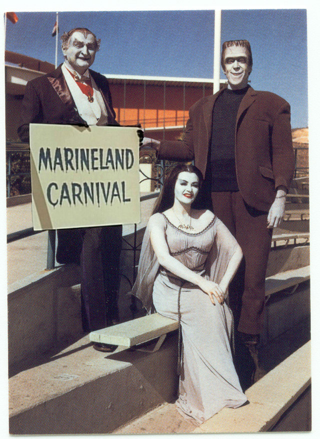 ronaldcmerchant:  the Munsters at Marineland in 1965