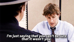 jakeperaltz:  So, yesterday Dwight found half a joint in the parking lot, which