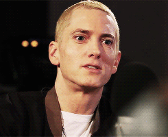 idontknowhatagangstawalkis:  screamingshadyuntilidie: Eminem interview for BBC radio part 1.  THE 4TH FUCKING GIF 