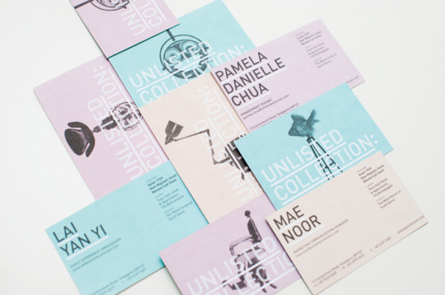 Stunning palette - Unlisted Collection branding by Foreign Policy, Singapore.