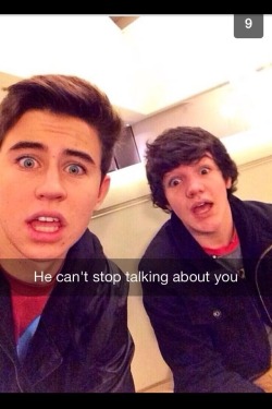 fuckyeahmagconn:  Imagine Nash send you via snapchat bc Aaron only talks about you about how much he loves you ❤️