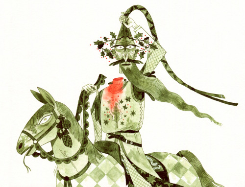 Starting the year with the Green Knight!Beautiful New Year to you all ♥ commissions/store/ko-