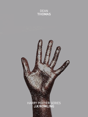 gobstones:  character posters: dean thomas. “my parents are muggles, mate,” said dean, s