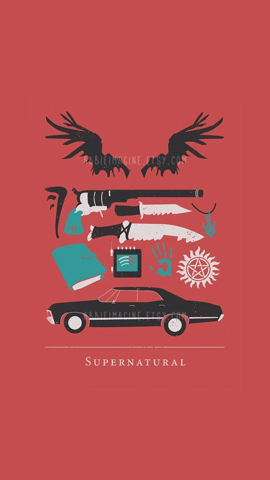Supernatural Minimalistic Posters Lockscreens