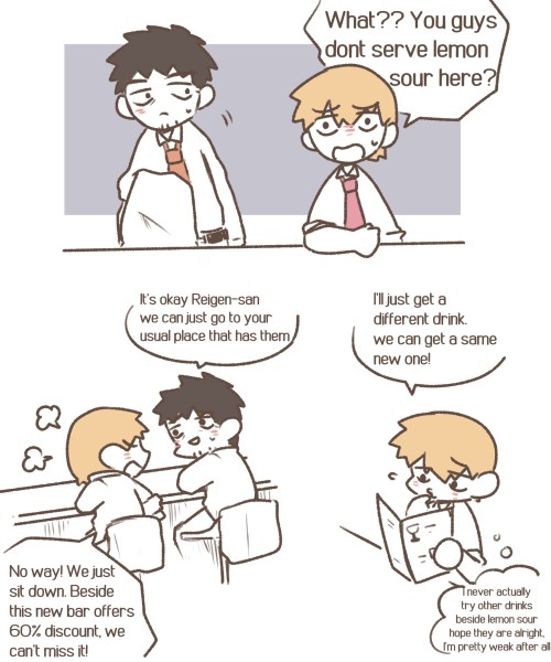 What If Reigen Actually Has High Alchol Tolerance But...