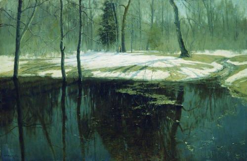 russian-style: Stanislav Zhukovsky - Spring water, 1898