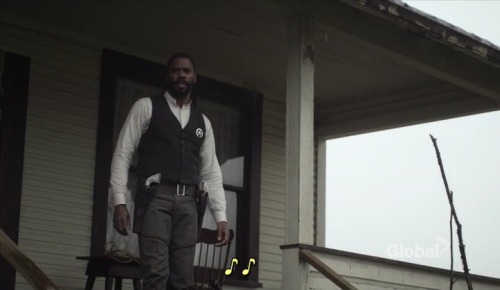 mikeymagee:superheroesincolor:Timeless (2016) S1E012 - The Murder of Jesse James Bass Reeves, protra