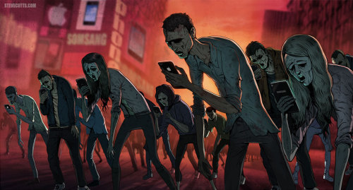 missceemonroe-xo:  lackwhen:  the-awesome-quotes:    The Sad Truth About Today’s World Illustrated By Steve Cutts  True.   Horrifying