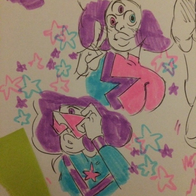 cherubgirl:  i got some really cute highlighters so i could draw my fave