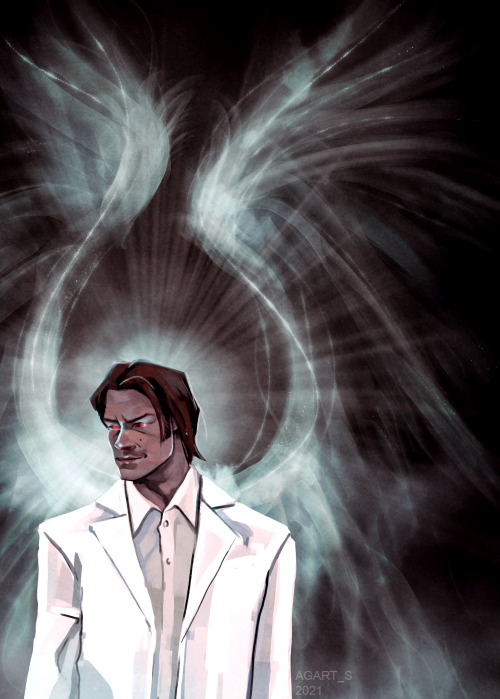 cartooncas: The Morning StarID: A digital painting of Lucifer from supernatural. He is using Sam Win