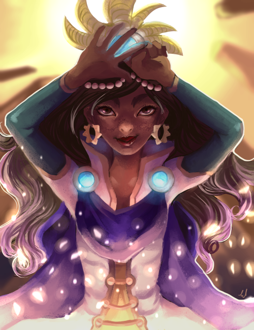 el-lysion: Victorious Taliyah portrait I did a while ago when I was salty about Victorious Maokai + 
