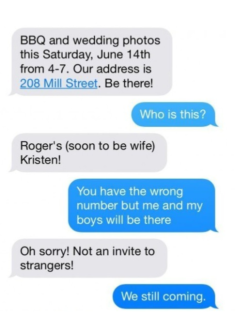 the-perks-of-being-black:  “…[This] text never happened and the couple isn’t named Roger and Kirsten.But don’t worry! The photo is real. The couple is Amy and Ian and they got married in Detroit….” Ryan Broderick, BuzzFeed“Amy and Ian Hicks