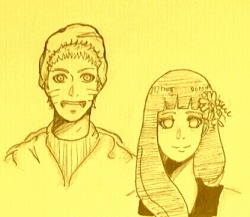 typicalalliecat:  Just some Naruhina doodles