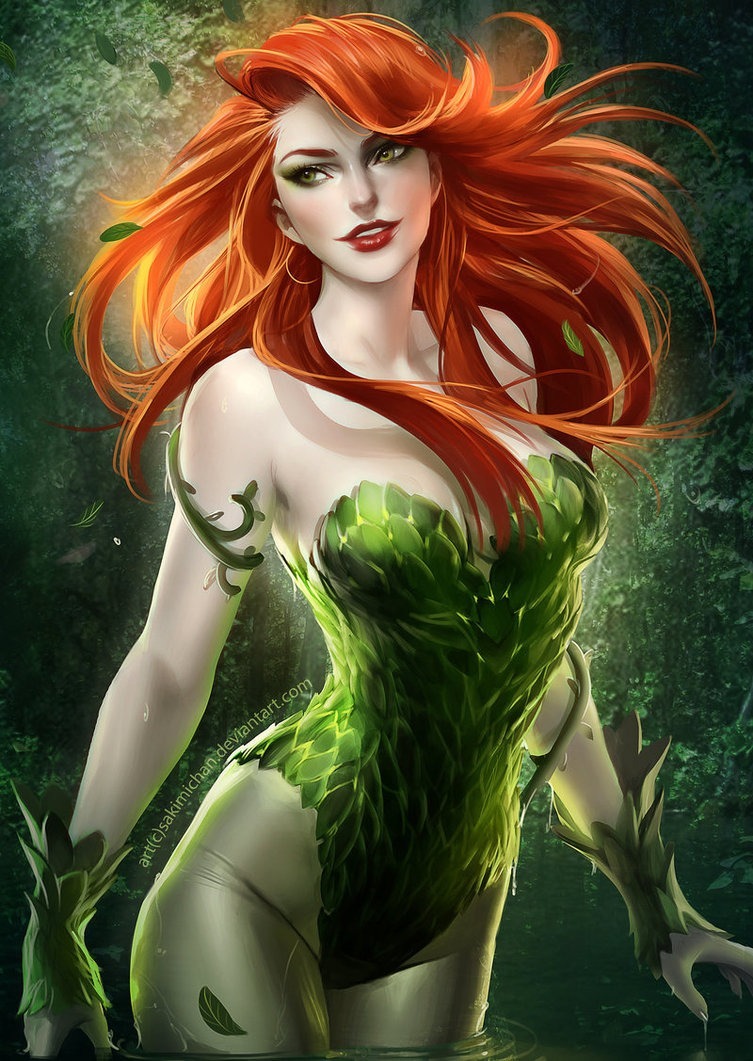 whitebunny:  DC girls Wonder Woman Poison Ivy