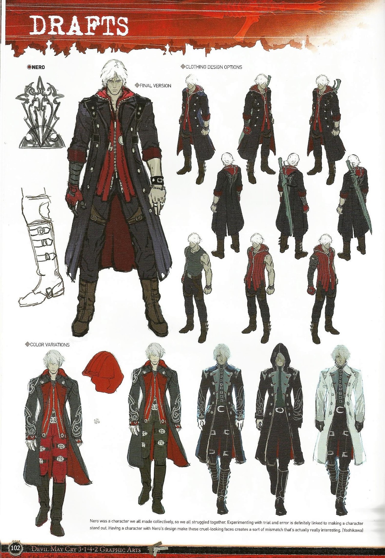 Devil May Cry 4 Nero Outfit Pattern 