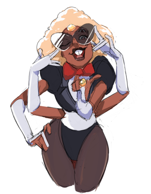 chirart:  Steven Universe, the lovely Sardonyx. I don’t understand why everyone’s mad at Pearl, I mean I know I’d be as thirsty as a broken faucet to be the lovechild of Bayonetta and Cindy Mayweather every second of every day. 