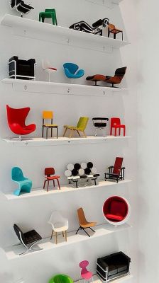 motleycraft-o-rama: Miniature Chairs by Vitra.