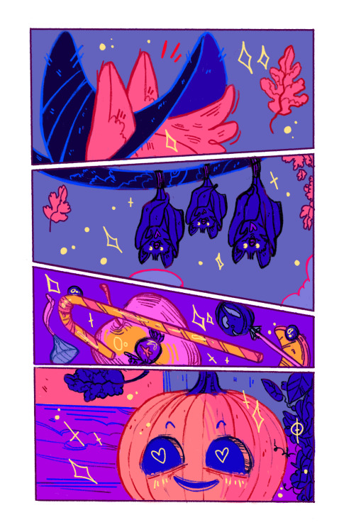 Here’s a little Halloween comic that I did for class!