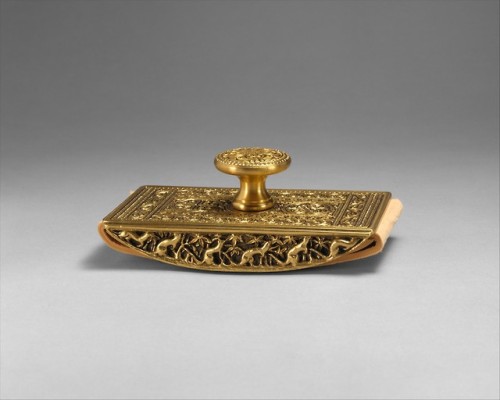 met-american-decor: Rocker Blotter by Louis Comfort Tiffany, American Decorative Arts Gift of Estate