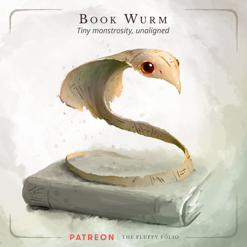 Book Wurm – Tiny monstrosity, unalignedThis peculiar critter is the smallest, yet most cunning repre