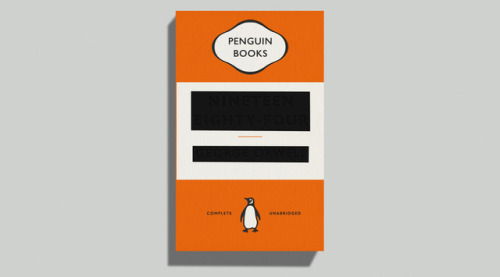 Pearson’s award winning 2013 cover design for 1984 by George Orwell.