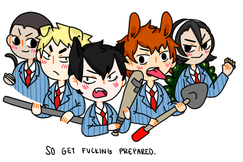 ask-arakita-wolf-san:  “We beat them up together. Well, except for Manami. He was late, as always.” pt1