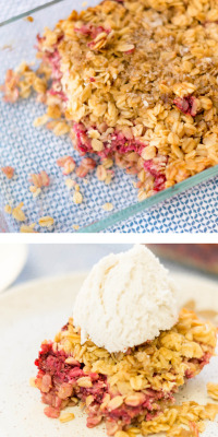 foodffs:  raspberry oat crisp - the perfect