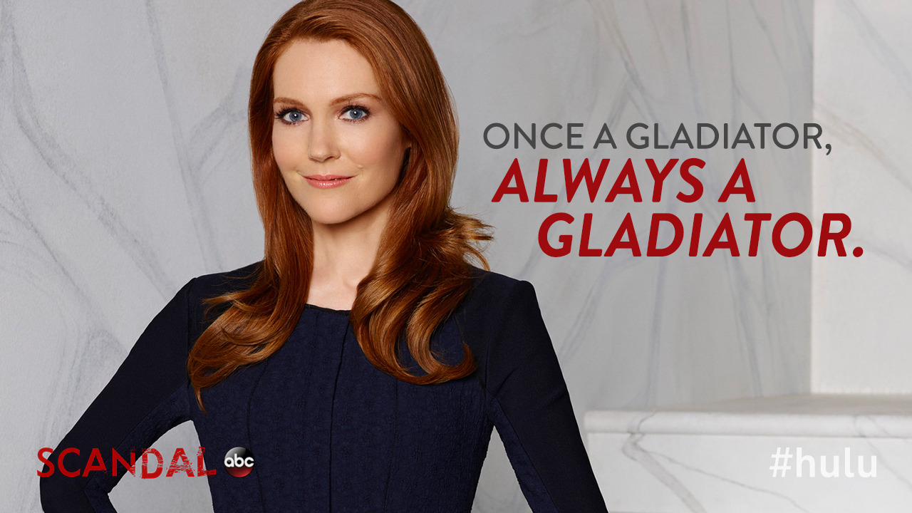 You can’t take the gladiator out of the girl on Scandal.