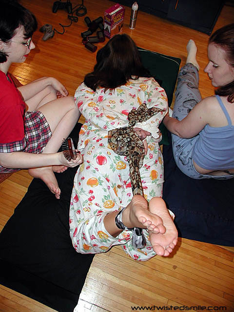 zippo077:  Allowing her friends to tie her up at the sleepover seemed like a fun
