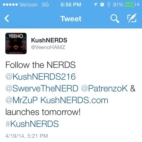 #FollowTheNerds #nerdseason #KushNERDS #ClevelandMusic #BIFC #ImFromCleveland #Cleveland #CLE #216 @mrzup @_djswerve_ @scruffyjackson @kushnerds216