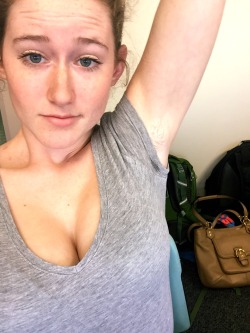 loversinthemorning:  Proud to have boobs AND armpit hair ✌️  :) you shoul be