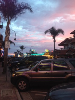 plantcreep:  cotton candy sunset at pismo