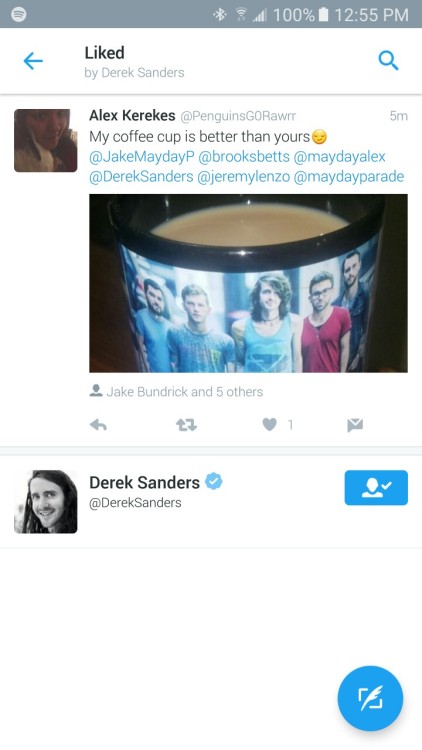 When Derek likes your tweet