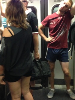 Heavy Junk! Visiblepenisline:  Irish Hottie Bulging On Train In Boston 2! 