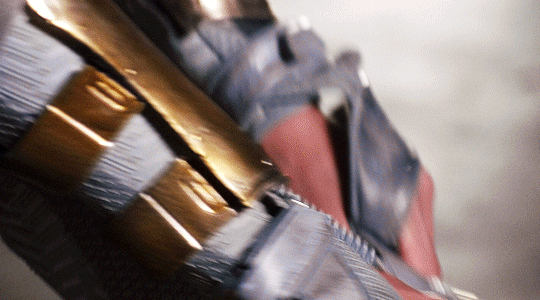 thorodinson: “Val puts on her gloves, cuff on her forearm, boots, and breastplate.