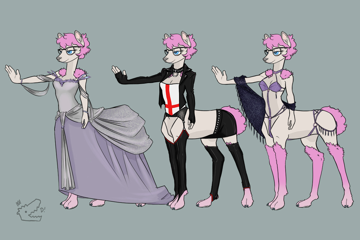 daggersnaps: An outfit sheet commission for @ecmajor ! Furaffinity Link  More outfits