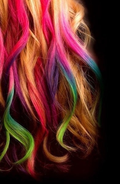 Porn happyandfulfilled:  I want rainbow hair  photos