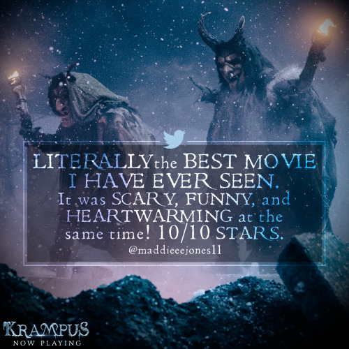 Be sure to welcome Krampus and his helpers this holiday season. #KrampusMovie is now playing. http:/