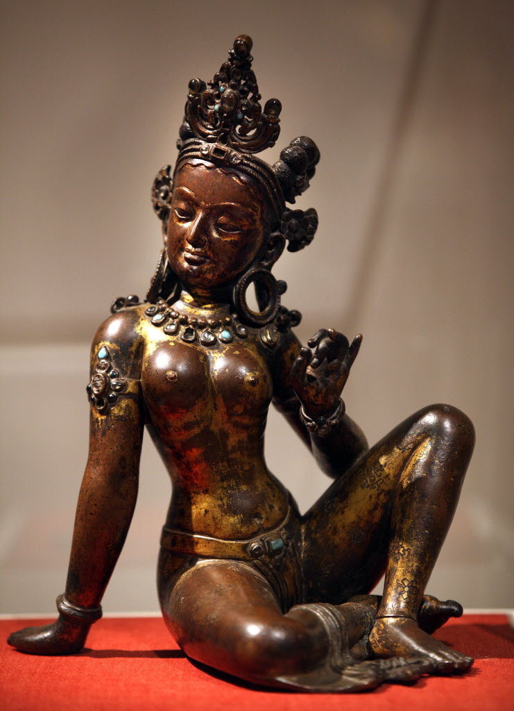 arjuna-vallabha:  Parvati, gilded copper sculpture from Nepal 