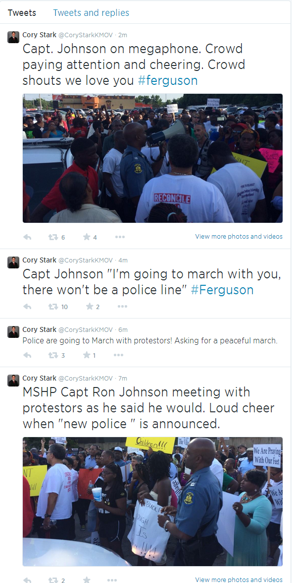 carlie1197:  CAPTAIN JOHNSON NOW IN CHARGE OF FERGUSON SITUATION &ldquo;I’m