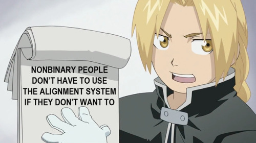 brattypanda0: arosnowflake:  [Images: Edits of an FMA:B screenshot that shows Ed, talking to someone