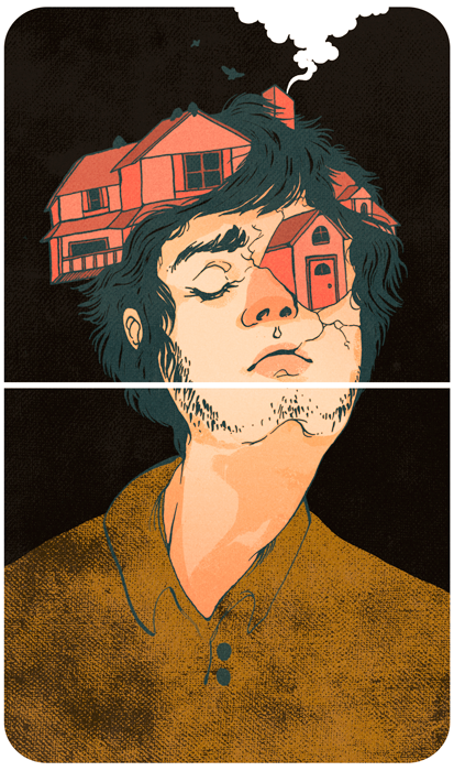 cleonique:  &ldquo;Vagabond&rdquo;Ink and Digital ColorI’m so unsure of