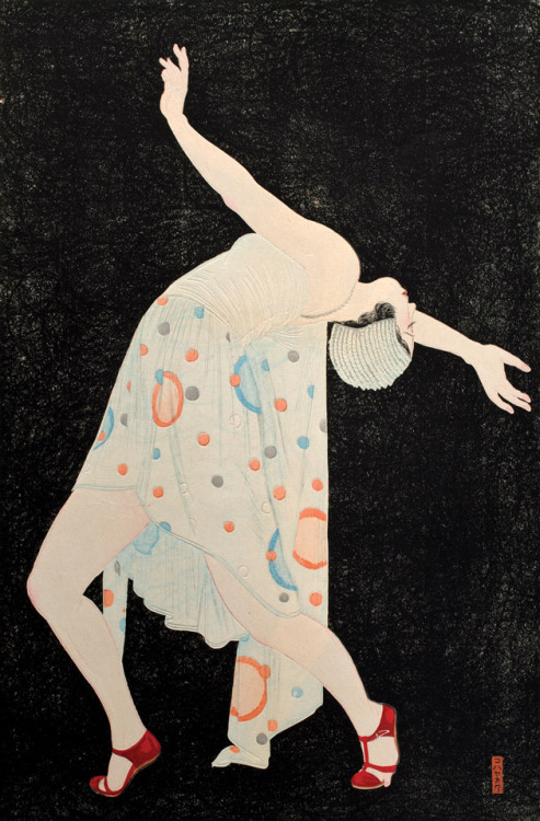 brightyoungmoga: Kobayakawa Kiyoshi (1899 - 1948)Dancer, or “Curved Line of the Instant” (Dansā, or 