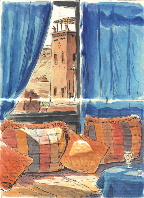 atelier-sento:Last June, we spent a wonderful week in Morocco. We met Azedine, a painter who lives n